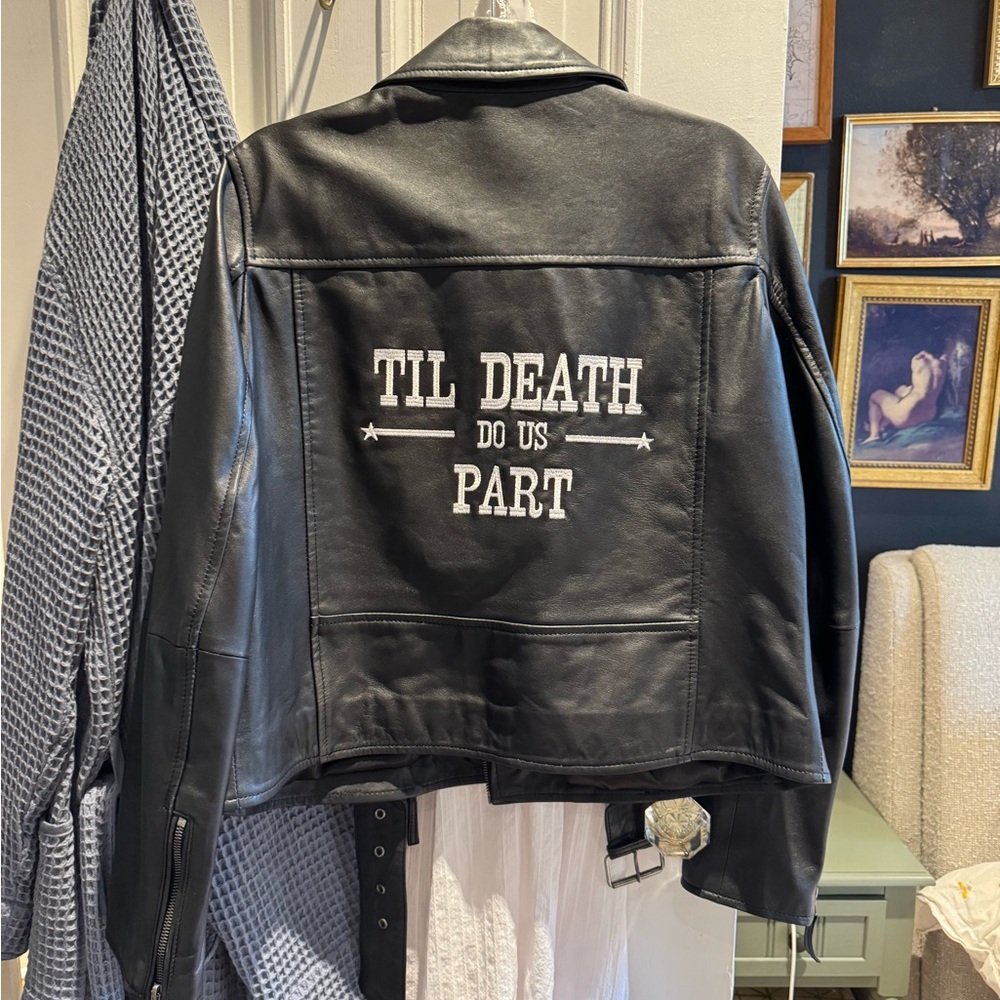 Nastygal Bridal Black Leather Jacket